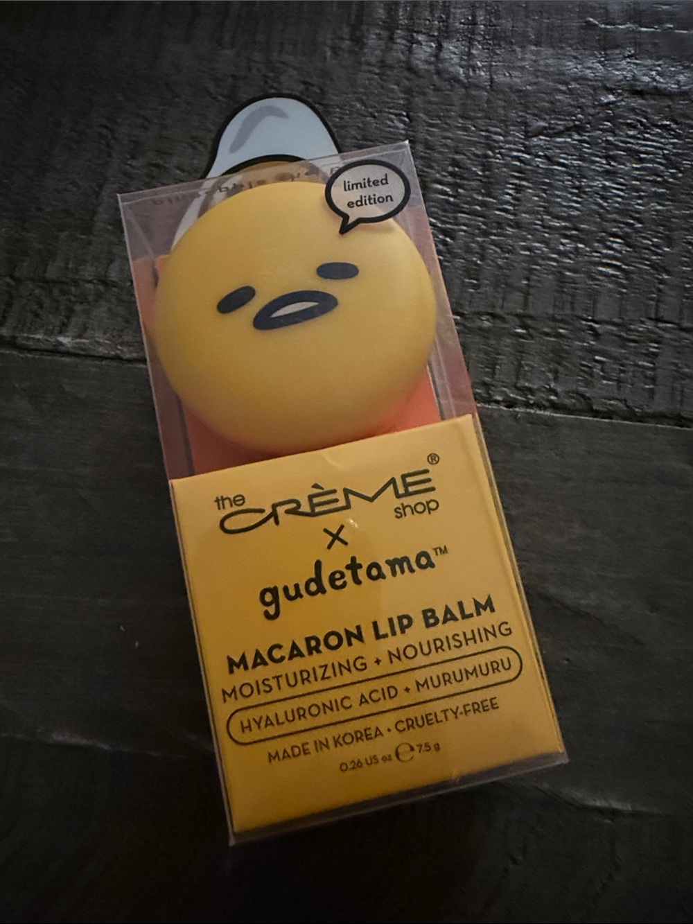The Crème shop x Gudetama Macaron Lip Balm - NIB!!